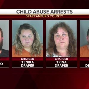 Four arrested on child abuse charges, deputies say