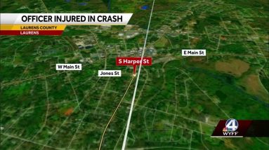 Laurens officer taken to hospital after pursuit, police say