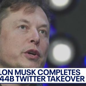 Elon Musk completes Twitter takeover, ousts 3 top execs | LiveNOW from FOX