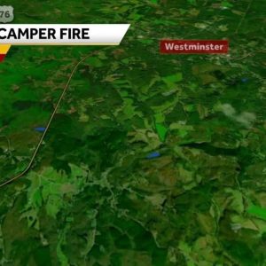 Man dies in camper fire in Westminster, coroner says