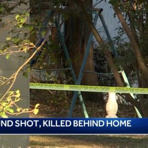Man found shot behind home, coroner responds to scene