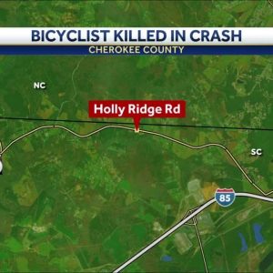 Man hit while riding bike on Cherokee County road dies, coroner says