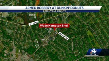 Man robs Dunkin Donuts shop in Greenville, deputies says