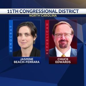 Chuck Edwards, Jasmine Beach-Ferrara vying to represent Western North Carolina in Congress