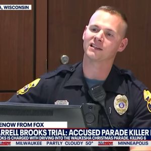Darrell Brooks questions officer staring at jury when he answers questions | LiveNOW from FOX