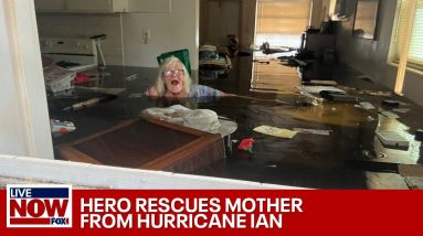 Hero rescues disabled mother from aftermath of Hurricane Ian | LiveNOW from FOX