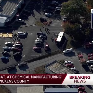 Hazmat, crews, respond to chemical manufacturing company in Pickens County
