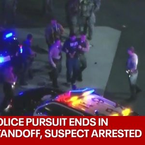 High-speed police pursuit: suspect arrested after violent crash | LiveNOW from FOX