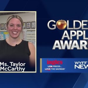 Golden Apple Award Winner: Ms. Taylor McCarthy