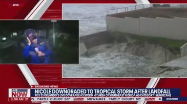 WATCH LIVE: Tropical Storm Nicole brings powerful winds to Florida after landfall | LiveNOW from FOX