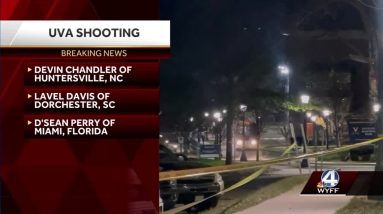Two of the three football players killed at the University of Virginia were from the Carolinas