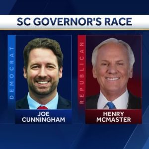 McMaster, Cunningham face off in South Carolina governor's race