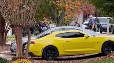 Greenville home surrounded by federal, Upstate officers, guns drawn, to make arrest, video shows