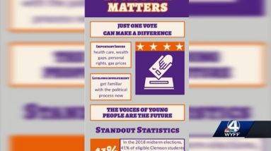 Clemson students create infographics to educate students ahead of midterm elections