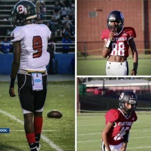 3 high school football players killed when vehicle hits driveway, flips in Georgia
