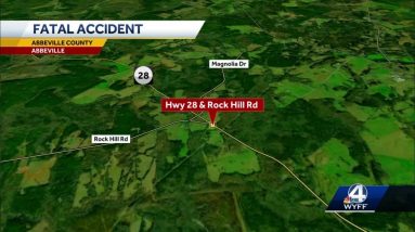 One person killed in crash in Abbeville County, South Carolina