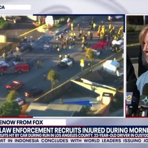 Wrong-way driver 'plows' into sheriff recruits near LA, injuring 22 | LiveNOW from FOX