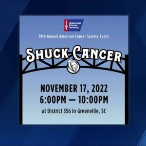 Shuck Cancer happening in Greenville