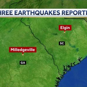 Three earthquakes reported