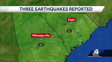 Three earthquakes reported