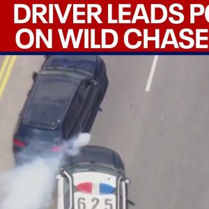Wild police chase in Los Angeles: Heavy smoke coming from suspect's vehicle | LiveNOW from FOX