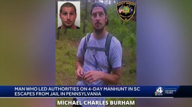 Man who led SC authorities on manhunt for days has escaped a Pennsylvania jail where he was held
