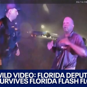 Raw Video: Deputy sucked into storm drain trying to save man | LiveNOW from FOX