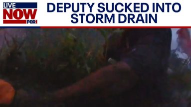 Deputy trapped in storm drain amid Florida flooding | LiveNOW from FOX