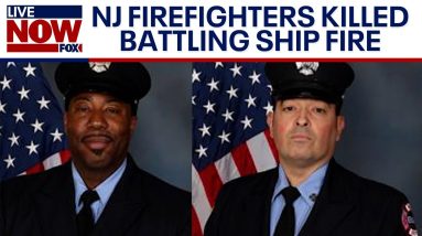 Deadly cargo ship fire: Newark firefighters remember fallen comrades | LiveNOW from FOX