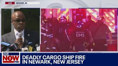 Deadly cargo ship fire, officials give update on fallen firefighters | LiveNOW from FOX