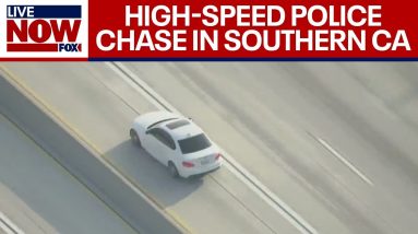 LA Police Chase: Driver hits speeds of 120+ mph | LiveNOW from FOX