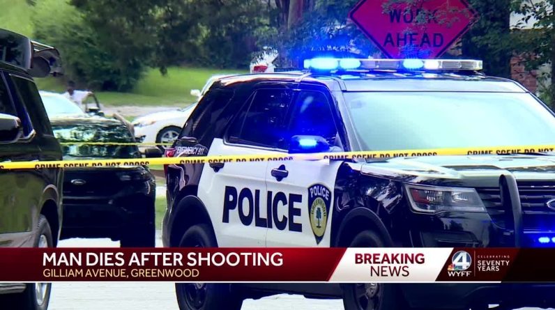 Man dies following shooting in Greenwood, South Carolina, police say