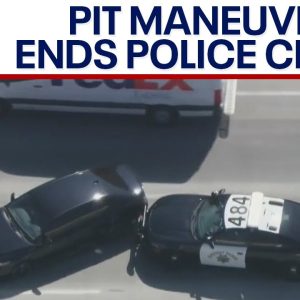Police chase: PIT maneuver after transient steals car in Bakersfield, CA | LiveNOW from FOX