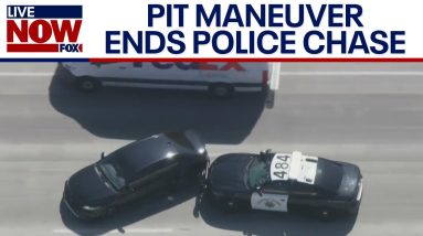 Police chase: PIT maneuver after transient steals car in Bakersfield, CA | LiveNOW from FOX