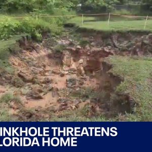 Massive sinkhole opens just feet from Florida home | LiveNOW from FOX