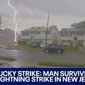 Lightning strike nearly kills New Jersey man on soccer field | LiveNOW from FOX