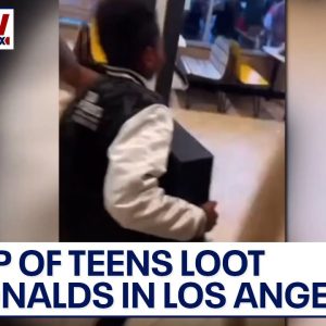 Los Angeles McDonalds looted by group of teens, video shows | LiveNOW from FOX