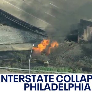 Interstate collapse: Truck fire in Philadelphia causes road to crumble | LiveNOW from FOX