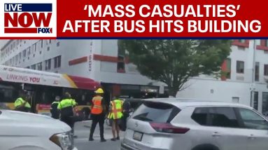 'Mass casualties' reported in Baltimore after bus hits building | LiveNOW from FOX