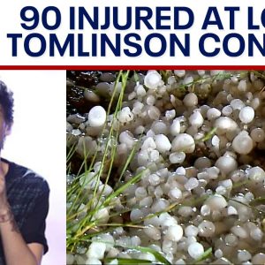 Hail injures 90+ people at Louis Tomlinson concert near Denver | LiveNOW from FOX