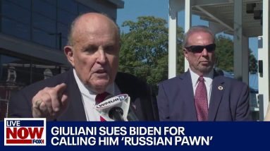 Rudy Giuliani announces defamation lawsuit against President Biden | LiveNOW from FOX