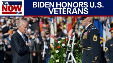 Veterans Day 2023: Biden speaks at Tomb Of The Unknown Soldier | LiveNOW from FOX