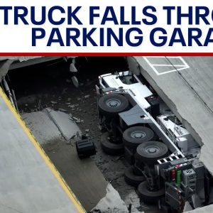 Crane truck falls through parking garage at Atlanta Publix | LiveNOW from FOX