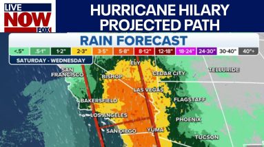 Hurricane Hilary: California, Arizona projected path, watches and warnings, rainfall totals and more