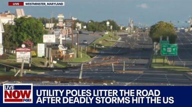 Two dead after storms hit the US, thousands still without power | LiveNOW from FOX