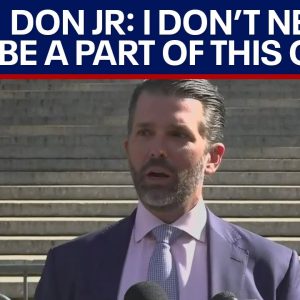 Trump fraud trial: Don Jr. speaks after testifying, calls case a "circus" | LiveNOW from FOX