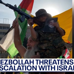 Hezbollah warns of escalation with Israel, threatens U.S. in televised speech | LiveNOW from FOX