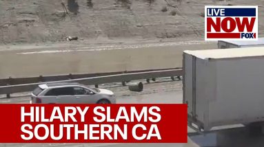 Hilary hits Southern California: Record rainfall, flooding shuts down freeway | LiveNOW from FOX