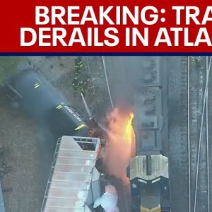 BREAKING: Atlanta train derailment sparks fire | LiveNOW from FOX