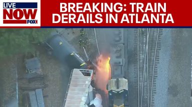 BREAKING: Atlanta train derailment sparks fire | LiveNOW from FOX